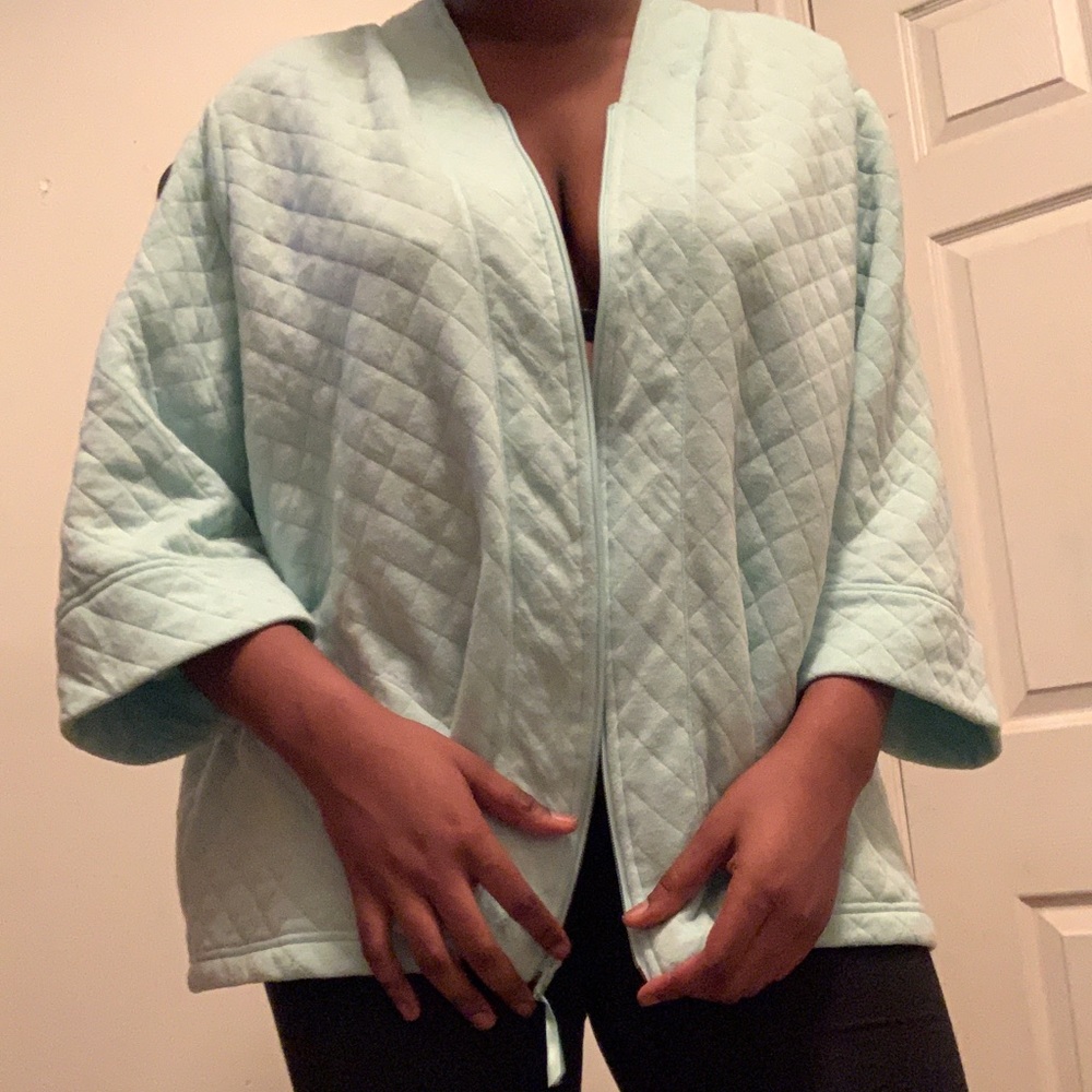 Quilted sweater